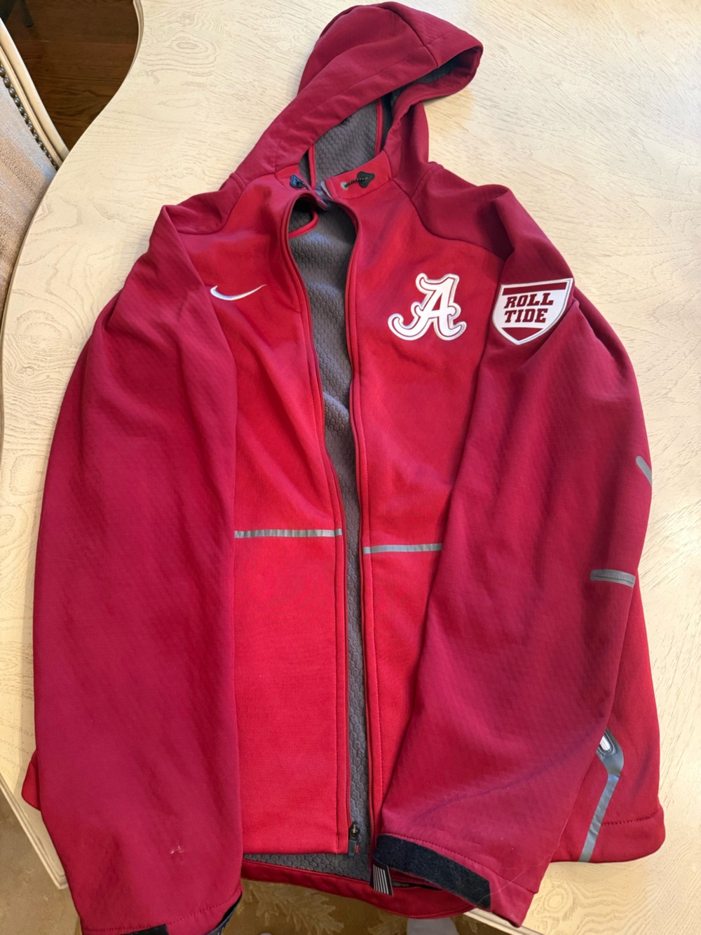 Nike Men’s Crimson Red Alabama Performance Fleece Jacket